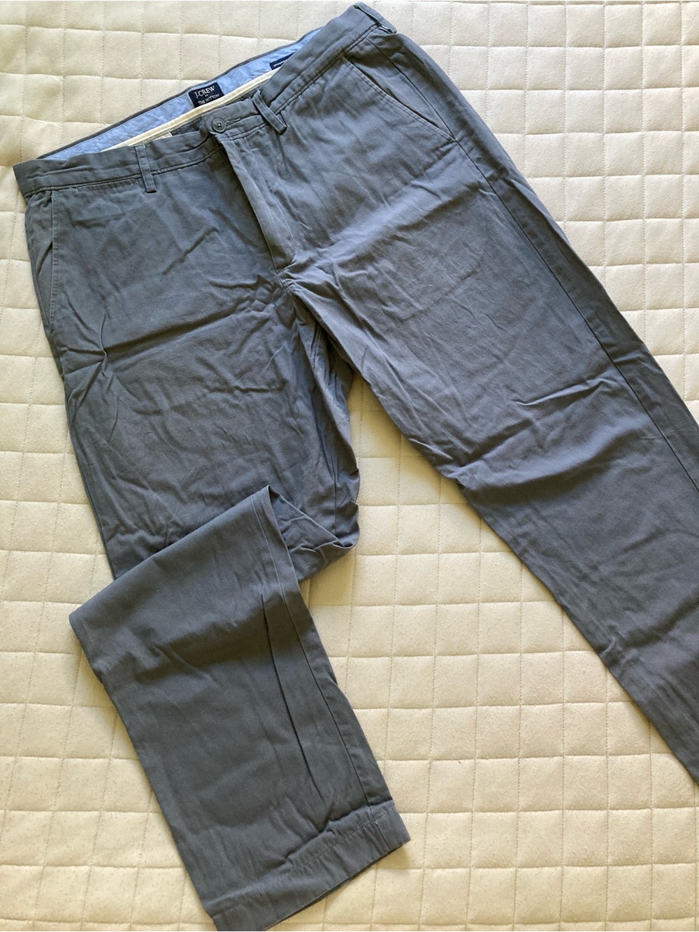 J. Crew Men’s Slate Gray/Blue Summerweight Chino Pants